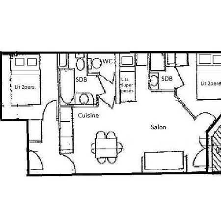 Des Alpages - 3 Pieces 6 Pers - Les Des Alpages - 413ldga - Plagne Soleil Mae-4284 * La Plagne