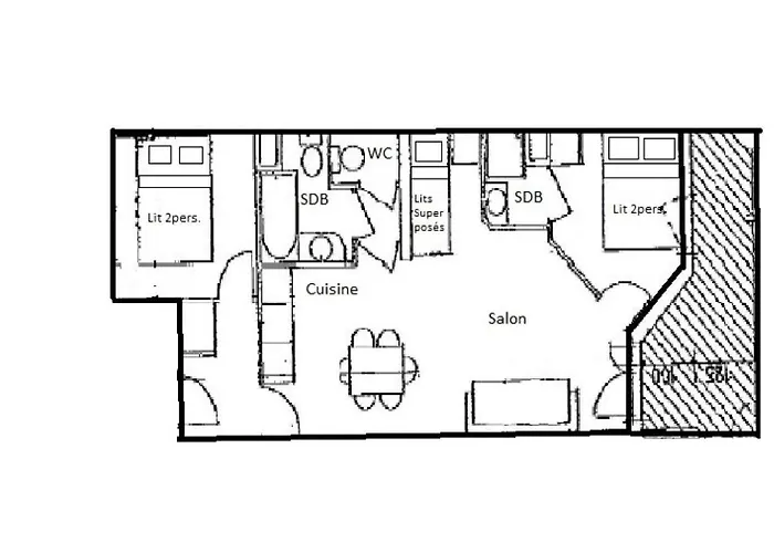Apartment Des Alpages - 3 Pieces 6 Pers - Les Des Alpages - 413ldga - Plagne Soleil Mae-4284 La Plagne